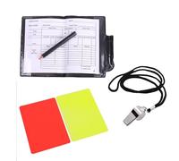 Jeu de cartes d'arbitre jaune et rougeur pour équipement de football et de volley-ball