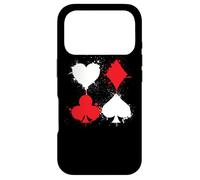 Jeu de Cartes de Casino, Jeu de Poker All in Cards Spades Coque pour iPhone 17 Pro