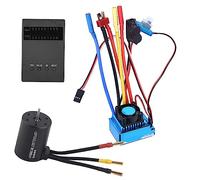 Jeu de cartes de programme ESC 3650 3100 KV Bless Motor, pièce de rechange pour voiture 1/10 RC, options ESC 45 A/60 A/80 A/120 A avec fiche banane dorée de 4 mm, moteur (80A)