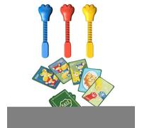 Jeu de Cartes de réaction pour Chat Qui Attrape Les Souris, Jeu de société Familial multijoueur avec Pince à Griffes, Jouet de Voyage d'entraînement à la Concentration pour de Plus de 3 Ans