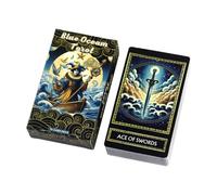 Jeu De Cartes De Tarot | 78 Pièces Jeu De Divination - Tarot De Divination du Destin - pour Et Adultes Anniversaire Vacances Fête Club Méditation Praticiens Individus