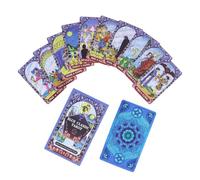 Jeu de cartes de tarot | 78 pièces, jeux de société amusants à collectionner - Jeu de divination par le tarot - pour la maison, les voyages, les réunions, la croissance personnelle, la réflexion, la