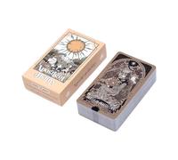 Jeu de cartes de tarot - 78 pièces Oracle à collectionner, cartes en papier avec symbole classique, jeu de divination anglais, idéal pour la méditation, les rêves spirituels, l'apprentissage de la