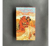 Jeu de cartes de tarot Art Nouveau égyptien, version anglaise. Jeu de divination et jeu de société pour le divertissement familial à la maison Papetier