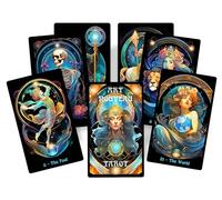 Jeu de cartes de tarot Art Nouveau Jugendstil Tarot inspiré par Alphonse Mucha. Cartes de divination et de divination