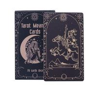 Jeu de cartes de tarot, cartes de divination anglaise, ensemble d'oracle mystique, jeu de divination pour fête, divertissement, amis, famille, rassemblements nocturnes, lecture spirituelle pour