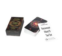 Jeu de cartes de tarot Cartes Oracle du monde pour la lecture de divination mystique Jeu illustré adapté aux débutants pour l'orientation spirituelle Développement de l'intuition Activité de divinatio