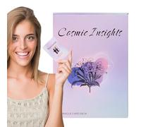 Jeu De Cartes De Tarot - Cosmic Insights, 41 Cartes Oracle Anglaises, Jeu De Divination | Ensemble De Jeeu De Lecture du Destin Imprimé Portable pour La Méditation, Jeux De Table De Fête,
