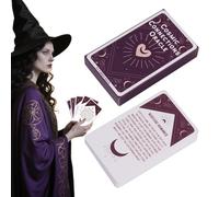 Jeu de cartes de tarot de divination, 54 pièces, jeu Oracle portable, 10,3 x 6 cm, pour perspicacité spirituelle, rituels à la maison, clubs, fête de famille, divertissement cosmique fascinant