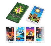 Jeu de cartes de tarot - Fournitures de jeu Oracle - Ensemble compact de 22 pièces avec design robuste, spirituel avec construction compacte, aventure d'apprentissage de la divination, solution