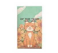 Jeu de cartes de tarot, guide Oracle, format de poche 78X avec un design pratique, adapté à l'astrologie, aide utilitaire, cartes faciles à utiliser pour le thème de l'année, livre d', affirmati