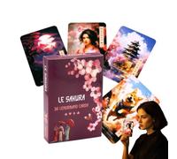 Jeu de cartes de tarot, jeu de cartes Oracle adapté aux débutants, guide complet de divination en anglais, cartes de lecture spirituelle portables, outil de réflexion personnelle, 9,9 x 6,1 cm, pour