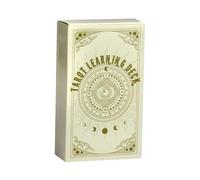 Jeu de Cartes de Tarot, Jeu de Divination de 78 Feuilles, 12 x 7,5 x 2,5 cm, Cartes de Lecture de Tarot, Outils de Divination, Design Symbolique Classique, pour Adultes, Famille, Usage