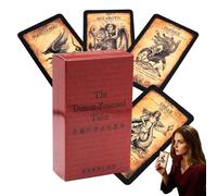 Jeu de cartes de tarot, jeu de prédiction oracle anglais, jeu de guide de divination mystique, planche de divination sur table, idéal pour les débutants, les professionnels, la famille, les hommes