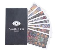 Jeu de cartes de tarot | Jeu de tarot au design de symbole cosmique | Jeu de 79 cartes de tarot | Tarot Akashique pour cartographier les chemins du destin et accéder aux vérités