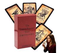 Jeu de cartes de tarot, jeu Oracle anglais, accessoire de jeu de divinité, usage , équipement mystique pour débutants, hommes, femmes, professionnels, amis, planche de divination