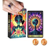 Jeu de cartes de tarot - Oracle Deck, Fortune Set | 78 cartes de tarot de science-fiction | Outil de divination spirituelle pour le développement psychique | Ensemble de cartes de tarot futuriste pour