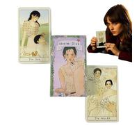 Jeu de cartes de tarot oracle pour débutants, jeu portable, kit de lecture de divination spirituelle, jeu de cartes de méditation, 78 pièces, 10,2 x 6,9 cm, pour femmes adultes