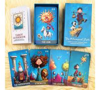 Jeu de cartes de tarot original, Le chemin capricieux, 78 cartes de tarot avec guide, style d'illustration, sagesse du tarot traditionnel, jeux de cartes, outils de divination, cadeaux AS778 Tarot Amu