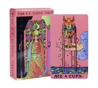 Jeu de cartes de tarot pour débutants, jeu de cartes Oracle Spirit, 78 pièces, taille 10,2 x 6,3 cm, guide illustré, idéal pour les tartinades, les arts magiques, l'utilisation d'horreur Multicolore