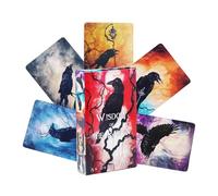 Jeu De Cartes De Tarot - Raven Portable Wisdom - Cartes Oracle Avec Classique, Jeu De Carte De Tarot Classique, J-eu De Carte Oracle, Divination, Intuition Et Plaisir, Pour Les Réunions De Famille