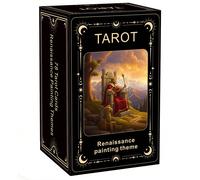 Jeu de cartes de tarot sur le thème de la peinture de la Renaissance, 78 cartes, parfait pour les débutants, idéal pour les amateurs d'histoire, les passionnés d'art, les explorateurs spirituels Papet