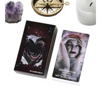 Jeu de cartes de tarot sur le thème de l'amour, kit de tarot d'apprentissage adapté aux débutants, carte de divination avec guide d' positif, imprimé, 78 pièces pour la lecture des couples