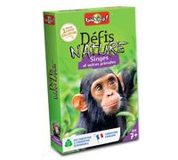 Jeu de cartes - défis nature - singes & primates - fabriqué en france multicolore TU