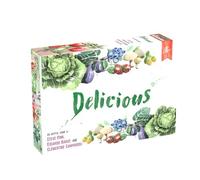 Jeu de cartes Delicious - Un jeu de jardinage de flipp-écriture artistique avec des jeux de fruits et légumes pour 1 à 100 joueurs