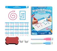 Jeu de Cartes d'entraînement cérébral - Jeu d'action | Activité de Groupe Amusante, Jouets d'apprentissage logique 20 pièces Cartes de Jeux d'entraînement du Cerveau Gauche et Droit pour la motricité