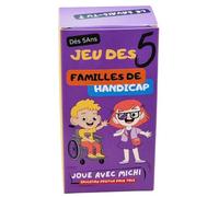 Jeu de Cartes des 5 familles du Handicap - 64 Cartes éducatives dès 5 Ans - 3 en 1 : Sensibilisation Inclusion Confiance en soi - Famille, école, Loisirs - Jeu pédagogique RSE