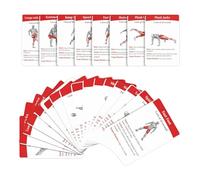 Jeu de Cartes d'Exercices,Manuel fitness portable en haute définition,Guide d'étirements pour le fitness | pour femme, débutant, maison, plein air