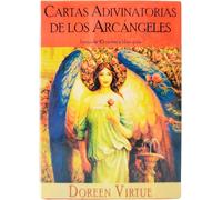 Jeu De Cartes Divinatoires Des Archanges En Espagnol. Jeu De 45 Cartes Et Livre Guide En Qr. Tarot Oracle. Jolies Cartes Débutantes. Taille De Poche.