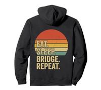 Jeu de Cartes Eat Sleep Bridge Repeat Sweat à Capuche