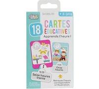Jeux 2 Momes EA5002 Carte Éducative - J'apprends L'heure Papier Multicouleur 5 x 15 x 23, 50 cm 24 pièces