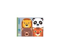 Djeco Jeu de cartes Little Family pour enfants 2 à 5 ans Bleu