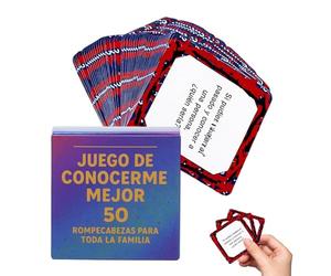 Jeu de Cartes Espagnol, d'apprentissage interactif, Cartes de Conversation de 3,35 x 3,35 Pouces avec Pratique Amusante, Carte Flash Portable, Jeu d'apprentissage des Langues avec Un Design attray