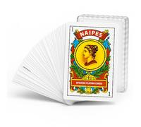 Jeu de cartes espagnoles avec étui en plastique 1 jeu de 50 cartes Puerto Rico Baraja Espanola Naipes Tarot Briscas
