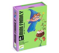 Jeu de cartes familial Djeco Mini Family jeu de 7 familles de voyage format compact vert et violet