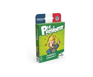 Jeu de cartes Grimaud Le Président petit coffret portable 2-6 joueurs vert