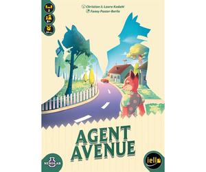 Jeu de cartes IELLO Agent Avenue Division M - Extension 2 joueurs, bluff et course - Coloré