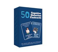 Jeu de cartes - Jeu de compétences d'adaptation à la pleine conscience, cartes flash, cartes d'affirmation portables pour régulation des émotions | 50 feuilles d'outils éducatifs pour adolescents et