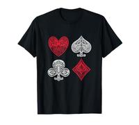 Jeu de cartes jeu de poker casino jeu de cartes tout en argent T-Shirt