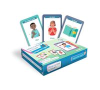 Jeu de cartes Langue des signes - 100 cartes - Livret pédagogique - Dès 7 ans - Apprentissage LSF - 50 signes quotidiens