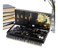 Jeu de cartes Mahjong - Jeu Portable de 144 Pièces, Kit de Table Classique | Jeu Pour Débutants, Activités De Divertissement À La Domestique, Divertissement En Discothèque Pour Soirée ,