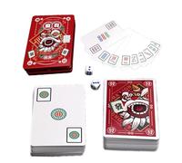 Jeu De Cartes Mahjong - Papier 144 Tuiles Grand Jeu D'impression Étui De Rangement En Fer | Divertissement De Table Portable De Voyage | Stratégie Correspondant À Une Fête, À Un Rassemblement