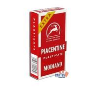 Jeu de cartes Modiano Piacentine - Cartes cartonnées plastifiées - 50x94 mm - Blanc