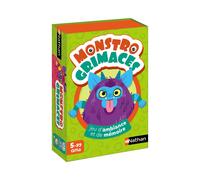 Jeu de cartes Monstro Grimaces Nathan jeu de société mémoire et ambiance pour 2 à 4 joueurs Noir