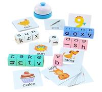 Jeu de Cartes Mots,Puzzle Éducatif Coloré pour,Jouet d'apprentissage des Mots | pour Amis, Enseignants, Maison, Classe, Maternelle