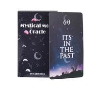 Jeu de cartes Mystic Oracle | Lot de 60 cartes de divination pour un aperçu spirituel | Jeu de tarot de lecture de fortune pour une fête amusante et des conseils ésotériques